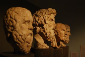 Philosophes grecs, British Museum - Image libre de droits